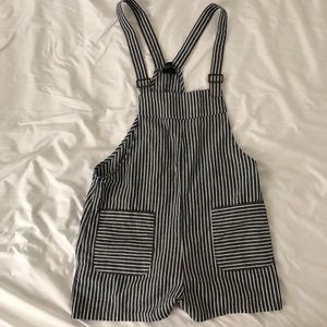 striped overalls!